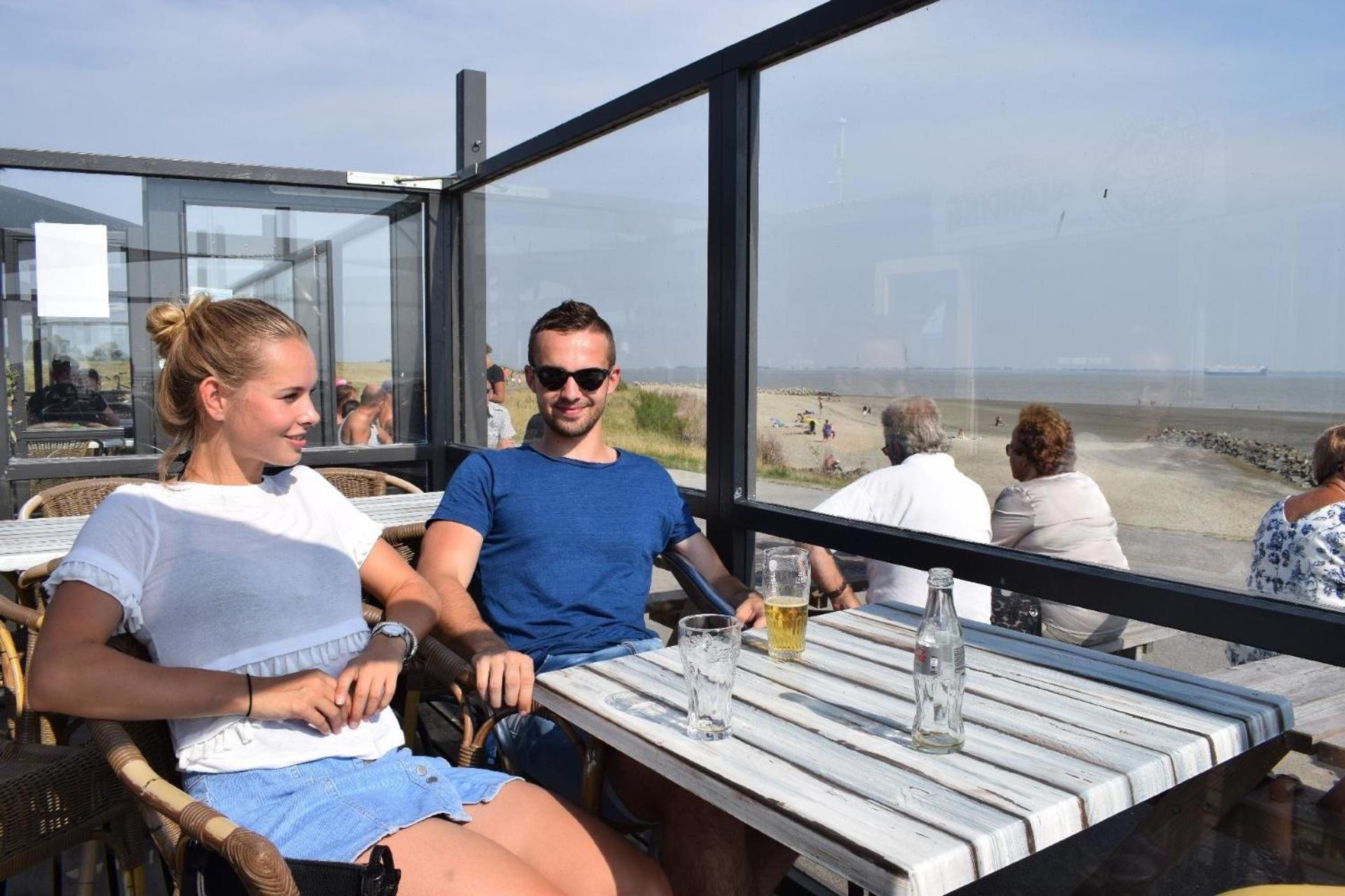 Campingplatz Scheldeoord Zeeland Neben Einem Sandstrand Baarland Eksteriør billede