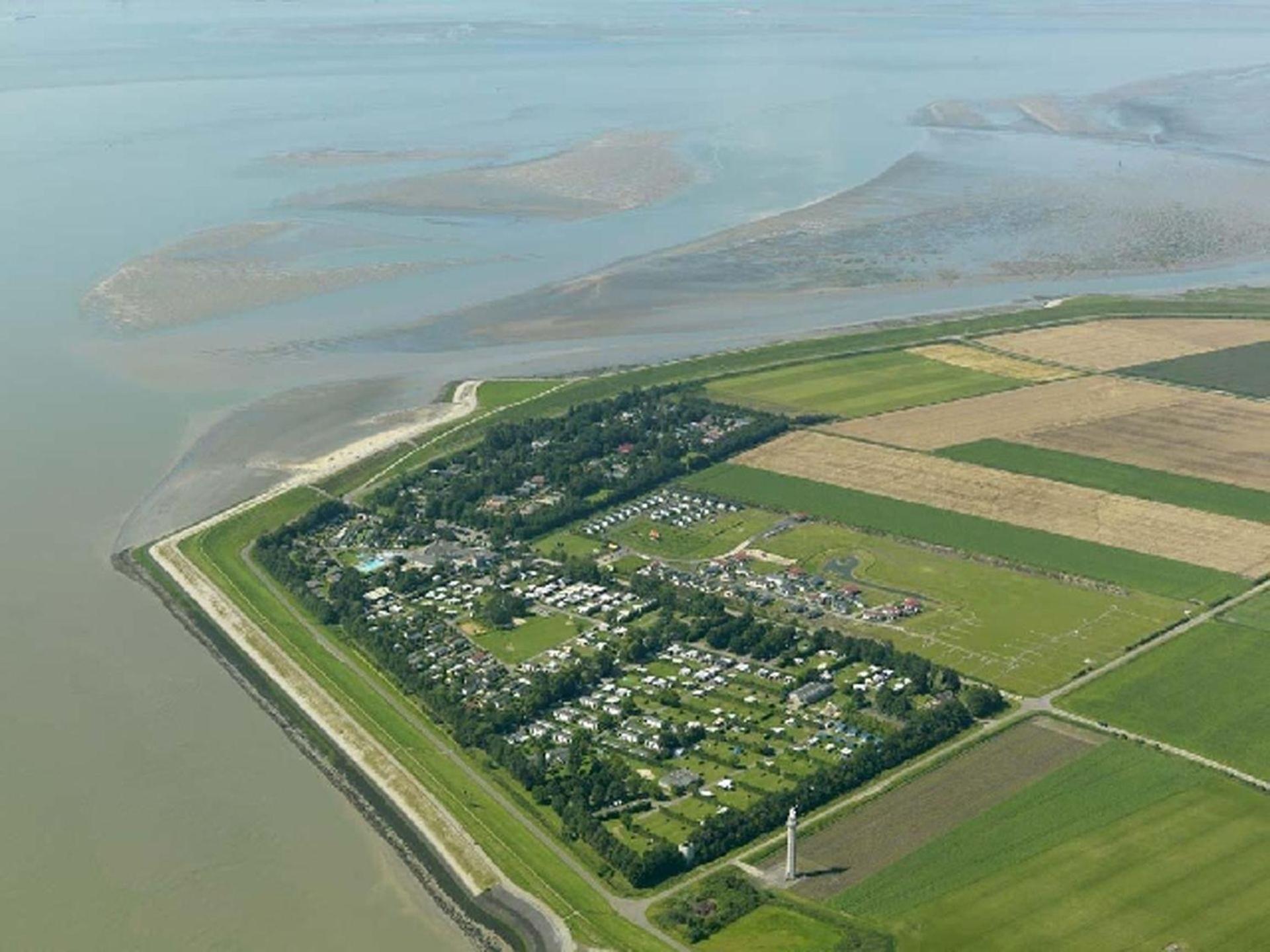 Campingplatz Scheldeoord Zeeland Neben Einem Sandstrand Baarland Eksteriør billede